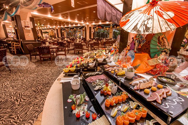  1日>【限时抢购】499=2大2小广州长隆酒店白虎自助餐厅自助午餐